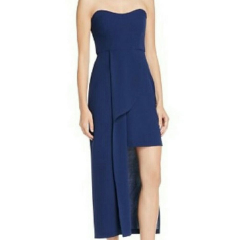 Anthropologie Elliatt Exotic Dress Large Navy